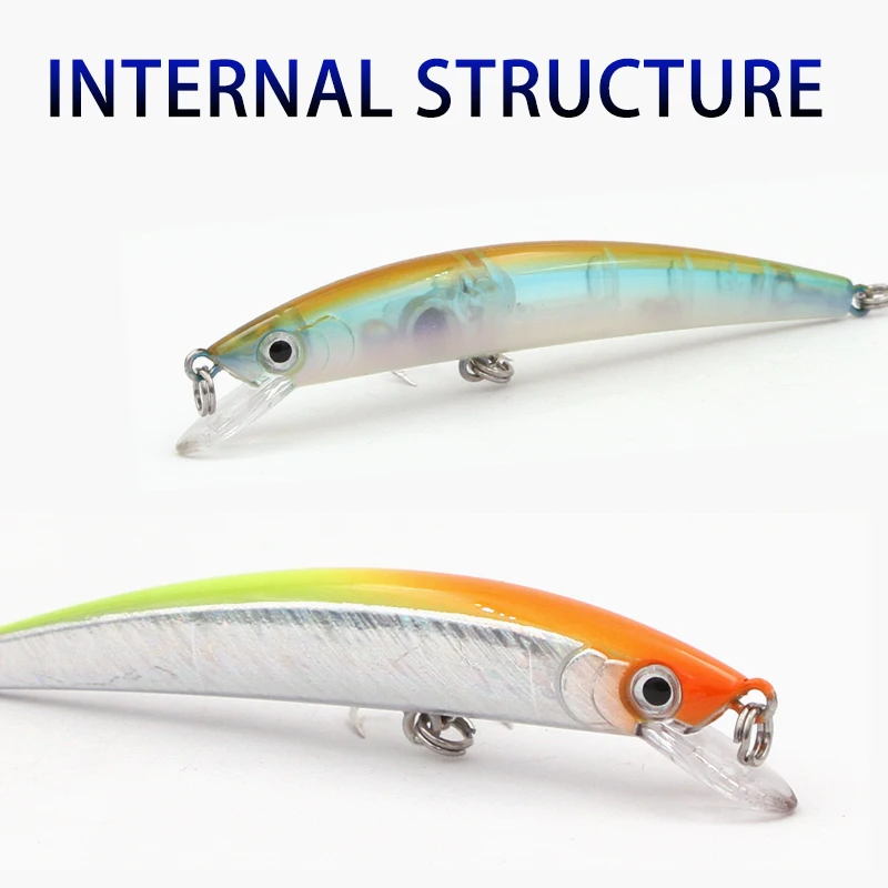 Wondershot A14 Minnow hundimiento Wobbler señuelo de Pesca de Mar 90mm/110mm pequeño cebo duro Artificial Mini Swimbait Leurre Pescar - imagen 5