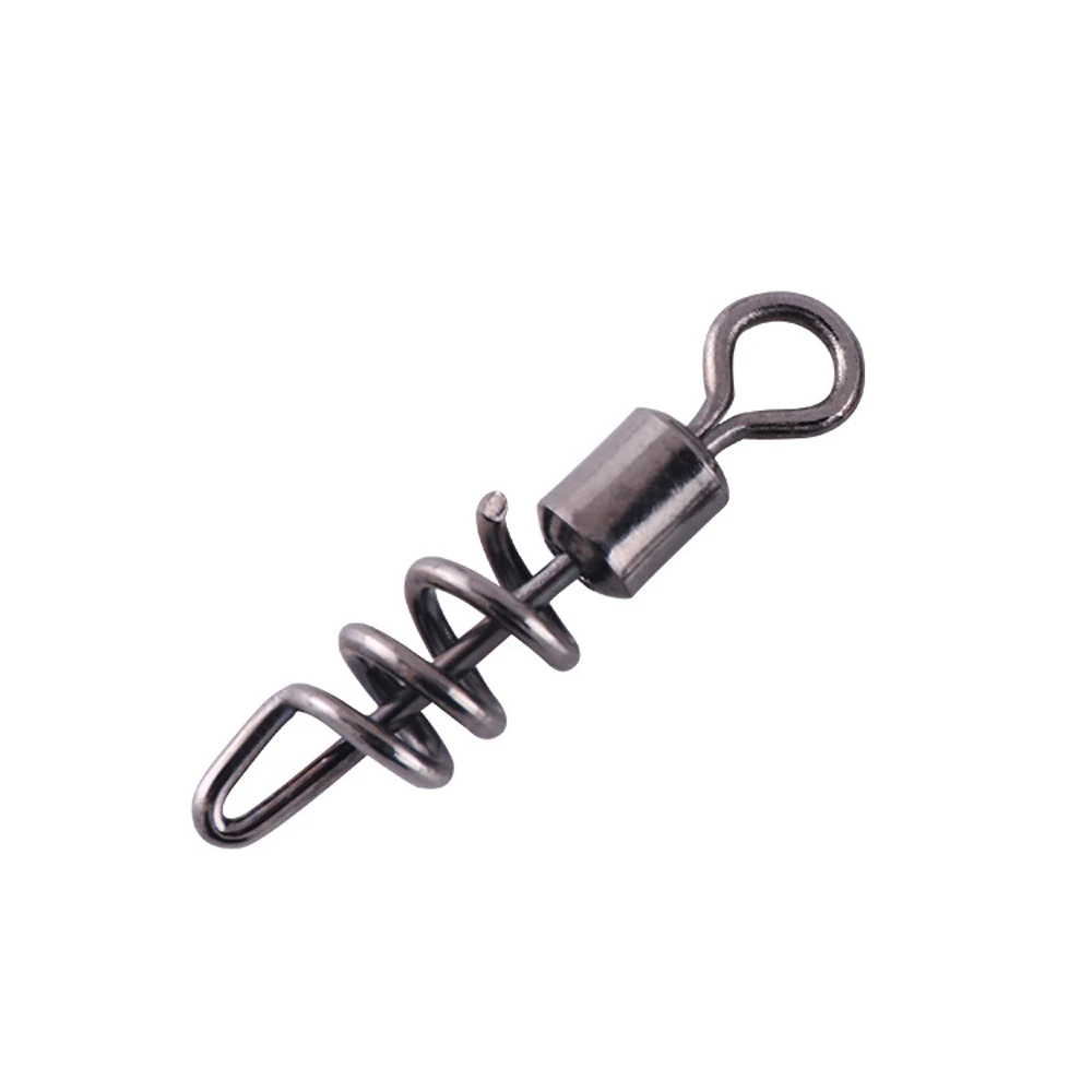 Conector de pesca con anillos giratorios, Pin de rodamiento, accesorio de pesca, 10 unids/lote