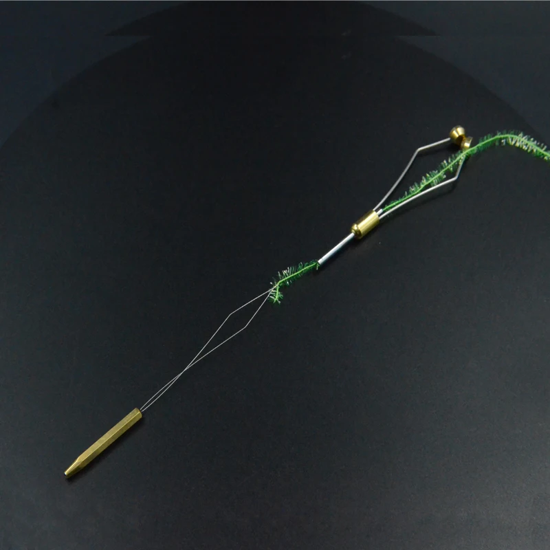 Kit de herramientas de atado de moscas para novatos, enhebrador de bobina, soporte de bobina con punta de cerámica y látigo giratorio, 3 unidades - imagen 5