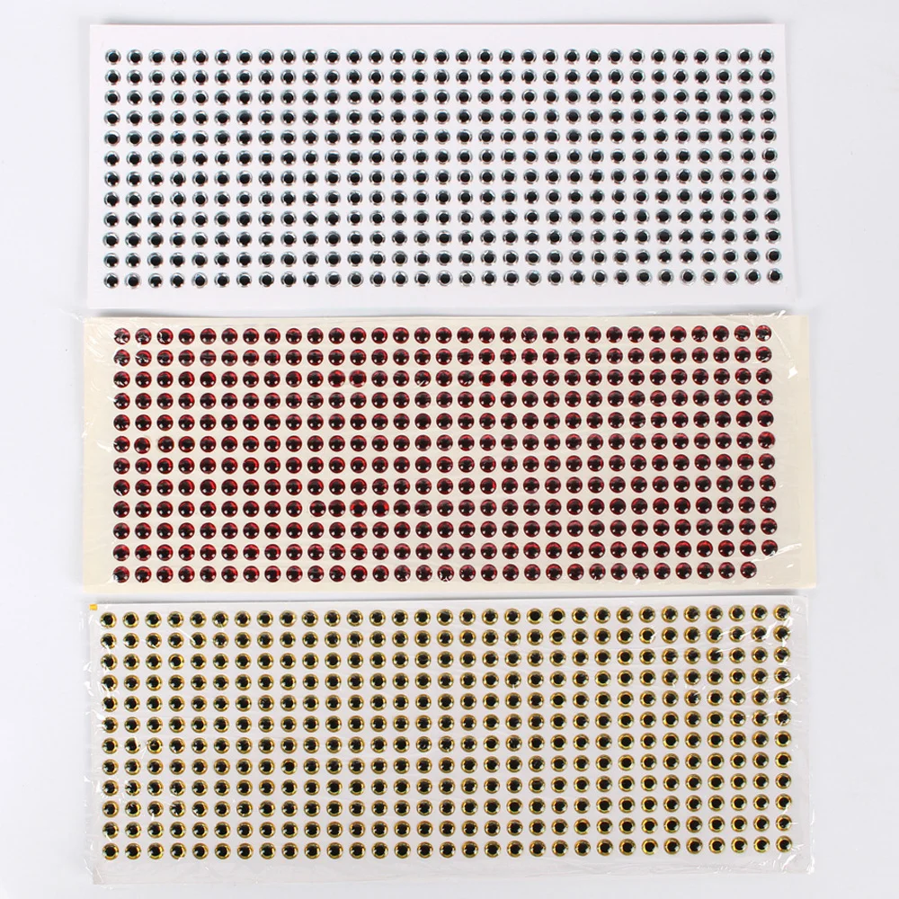 300 unids/lote ojo de señuelo de pesca holográfico 3D 3/4/5/6mm señuelos artificiales simulación globo ocular DIY para cebos de pesca con mosca ojos - imagen 4