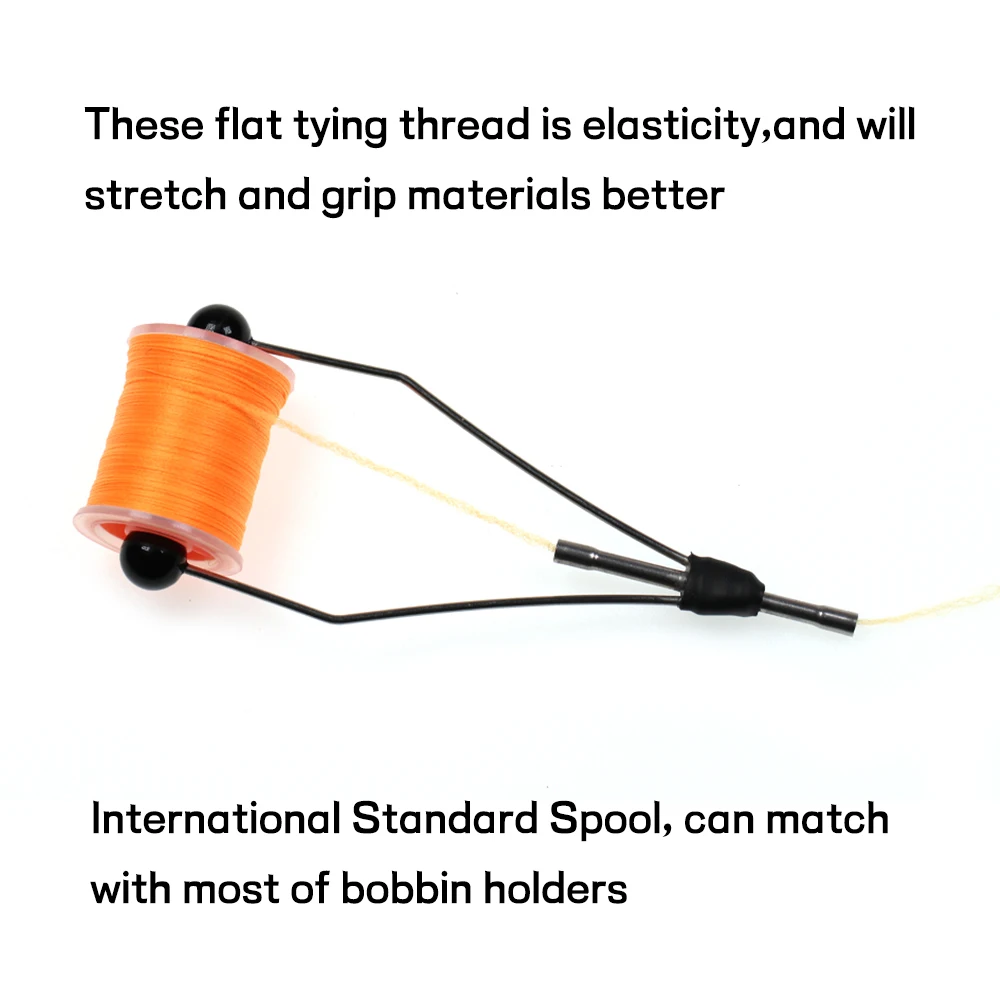 Elllv-hilo fluorescente para atar moscas, 8 colores surtidos, 200D, línea de anudado para lubina de agua salada, 100 yardas/carrete - imagen 5