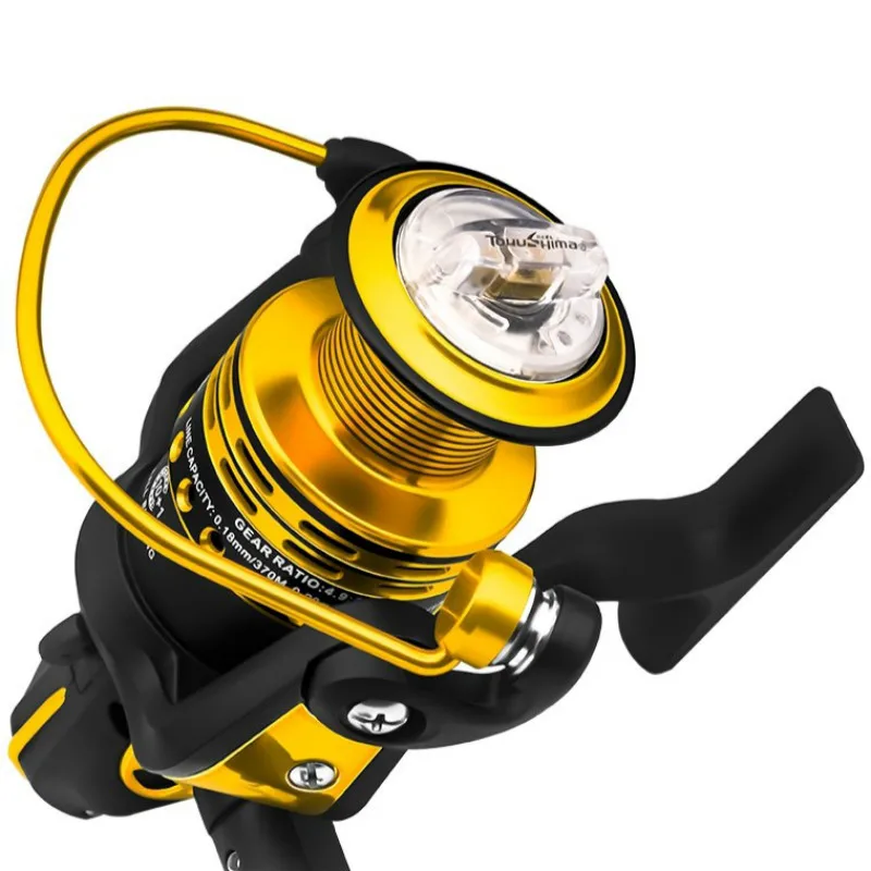 Carrete de pesca giratorio 10BB + 1 Bola de rodamiento serie 3000-8000, bobina de Metal, barco, rueda de pesca en roca, buque de arrastre - imagen 5