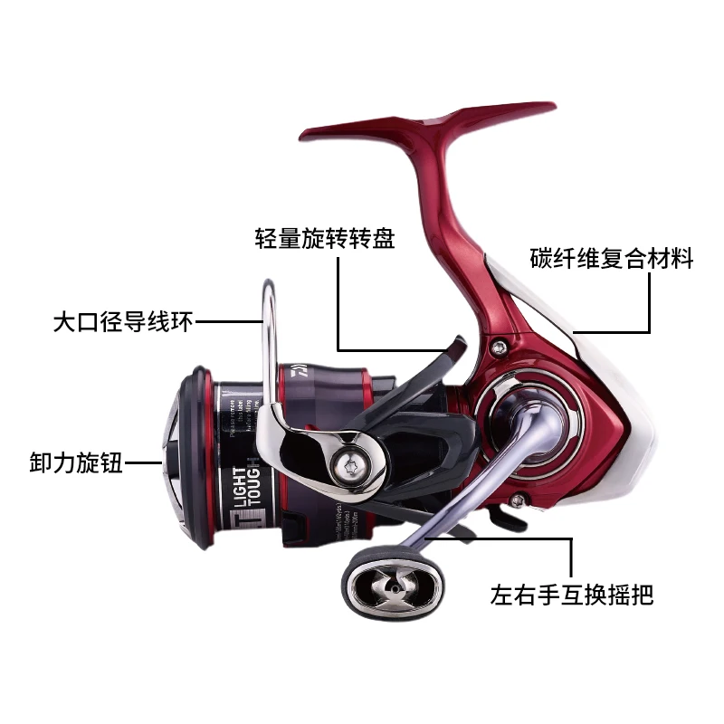 DAIWA FUEGO-carrete de pesca giratorio CS LT, 6 + 1BB, máximo arrastre, 12KG, ZAION V, 2021 - imagen 5