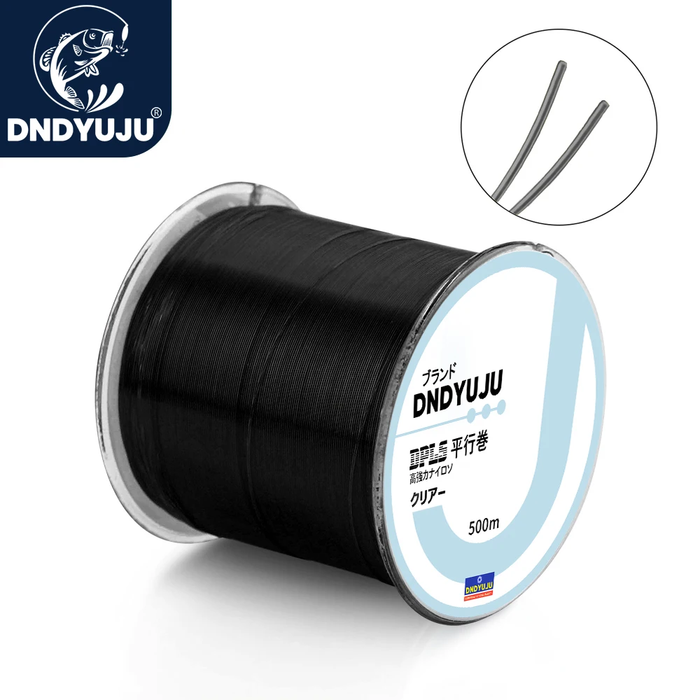 Línea de pesca Dndyuju de alta calidad 500m Línea de pesca negra para conexiones ajustadas