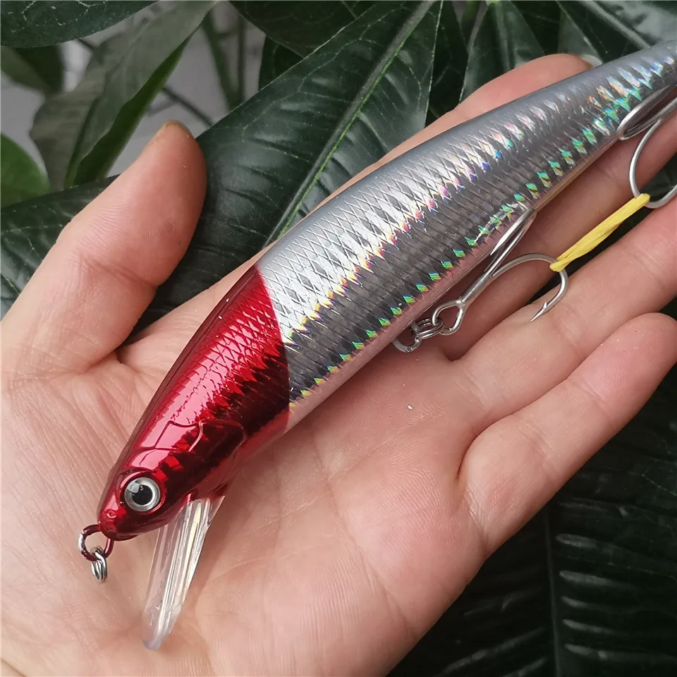 Señuelo de pesca en forma de pececillo para agua salada, cebo Artificial de 14cm/60g, ojos 3D, aparejos de pesca, 4 piezas - imagen 4