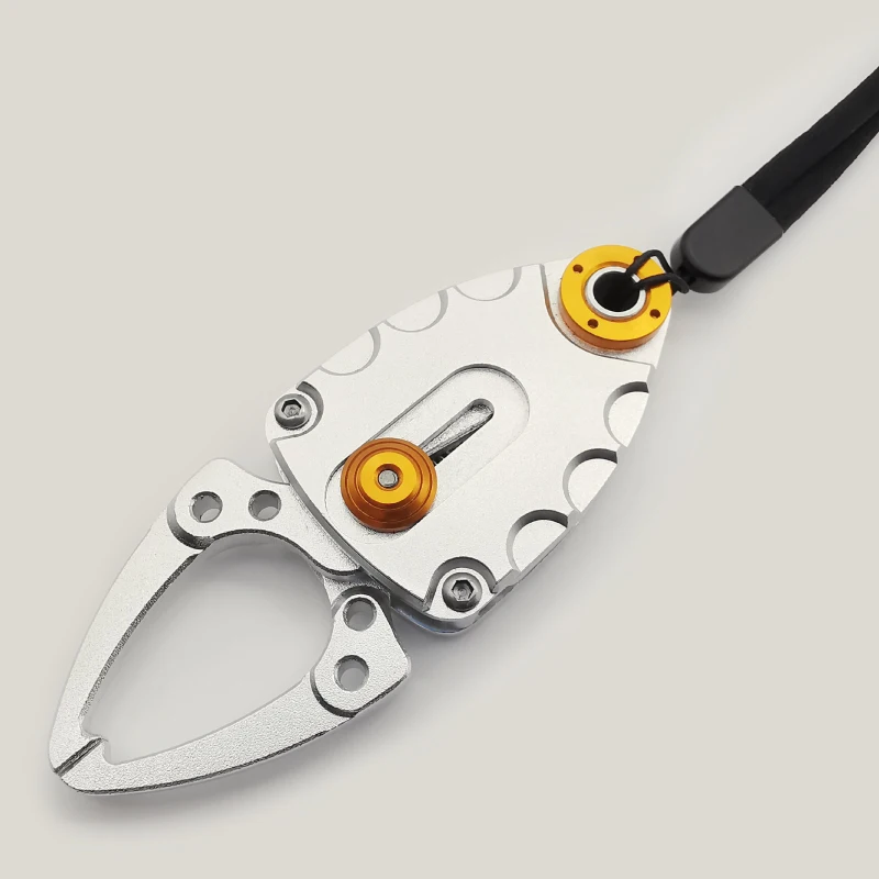 Lureholic-Mini agarre de labio de pescado de aleación de aluminio, agarre de pesca, alicates de Control, removedor de anzuelos, herramienta de aparejos de pesca con señuelo - imagen 4