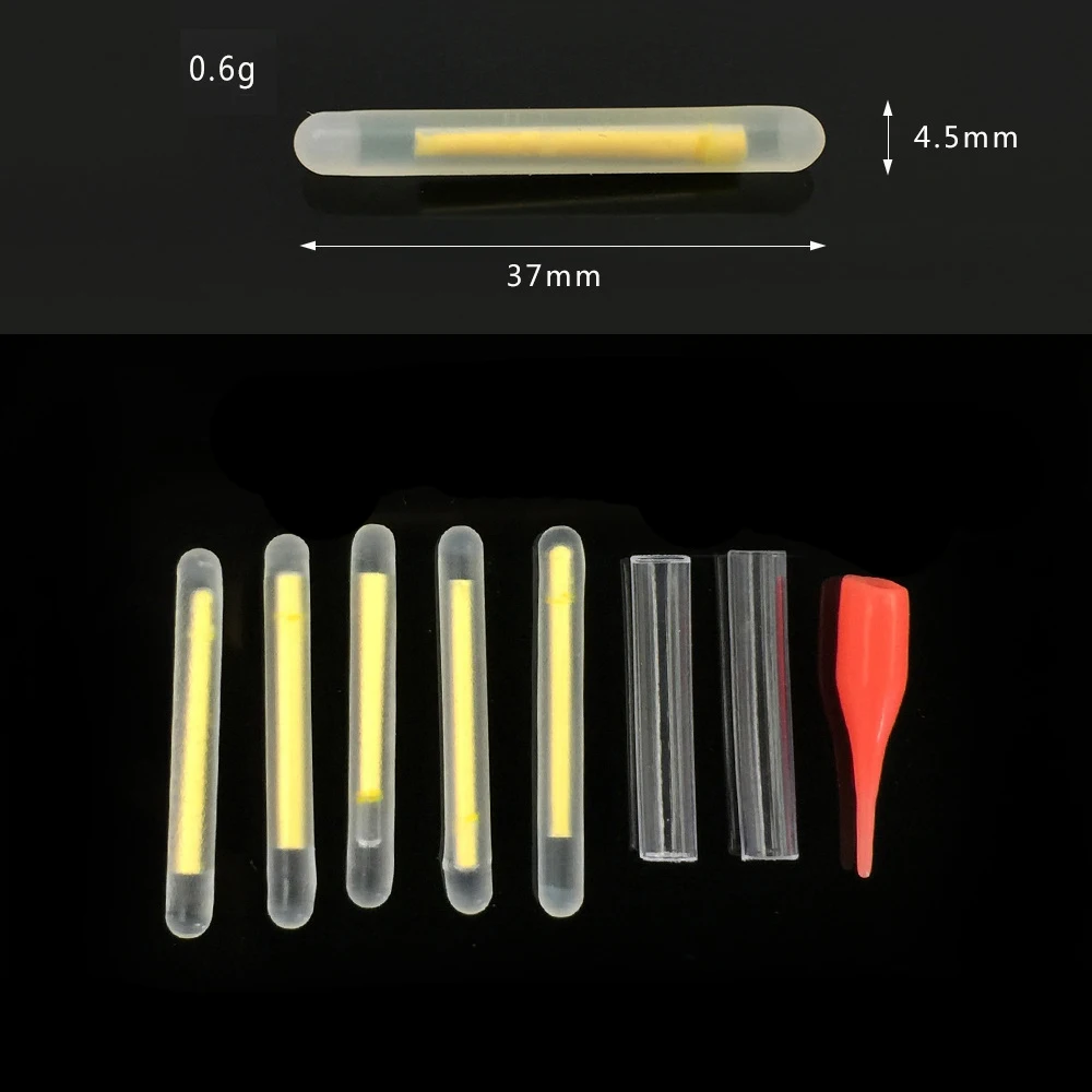 Flotador de Pesca de 4,5x37mm, barra luminosa de noche, varita de iluminación fluorescente química, útil para Pesca, 500 Uds. - imagen 3