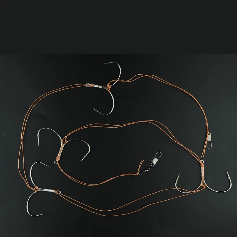 Anzuelos De púas para Pesca, Anzuelos triples De carpa plateada, afilados, De doble anclaje, aparejos De Pesca - imagen 3