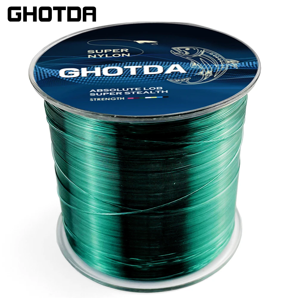 Ghotda-Línea de nailon para pesca de carpa, alambre de 500 metros de alta potencia para pesca de carpa, 3,4 ~ 28.6lb - imagen 3
