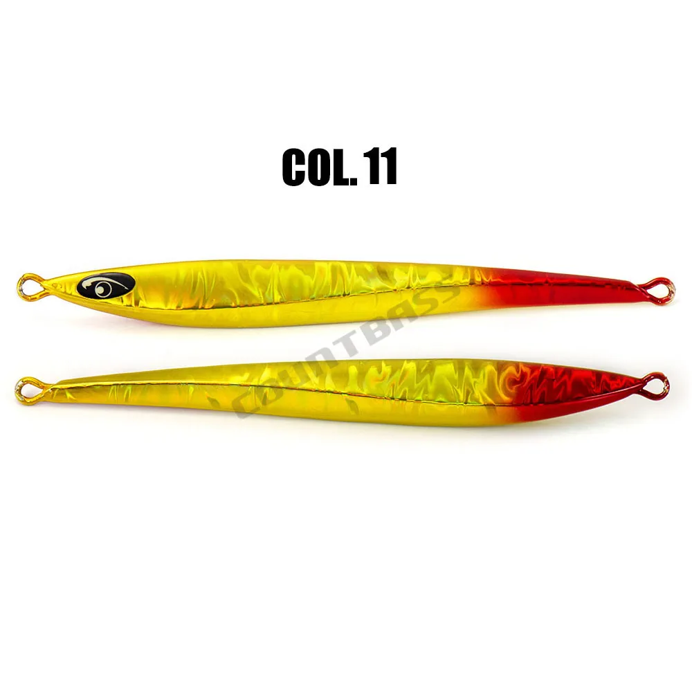 Señuelos de Jigging Countbass con ojos luminosos, plantillas de Metal para peces, agua salada, larga caída, plantilla rápida profunda, 150g, 5,3 oz - imagen 4