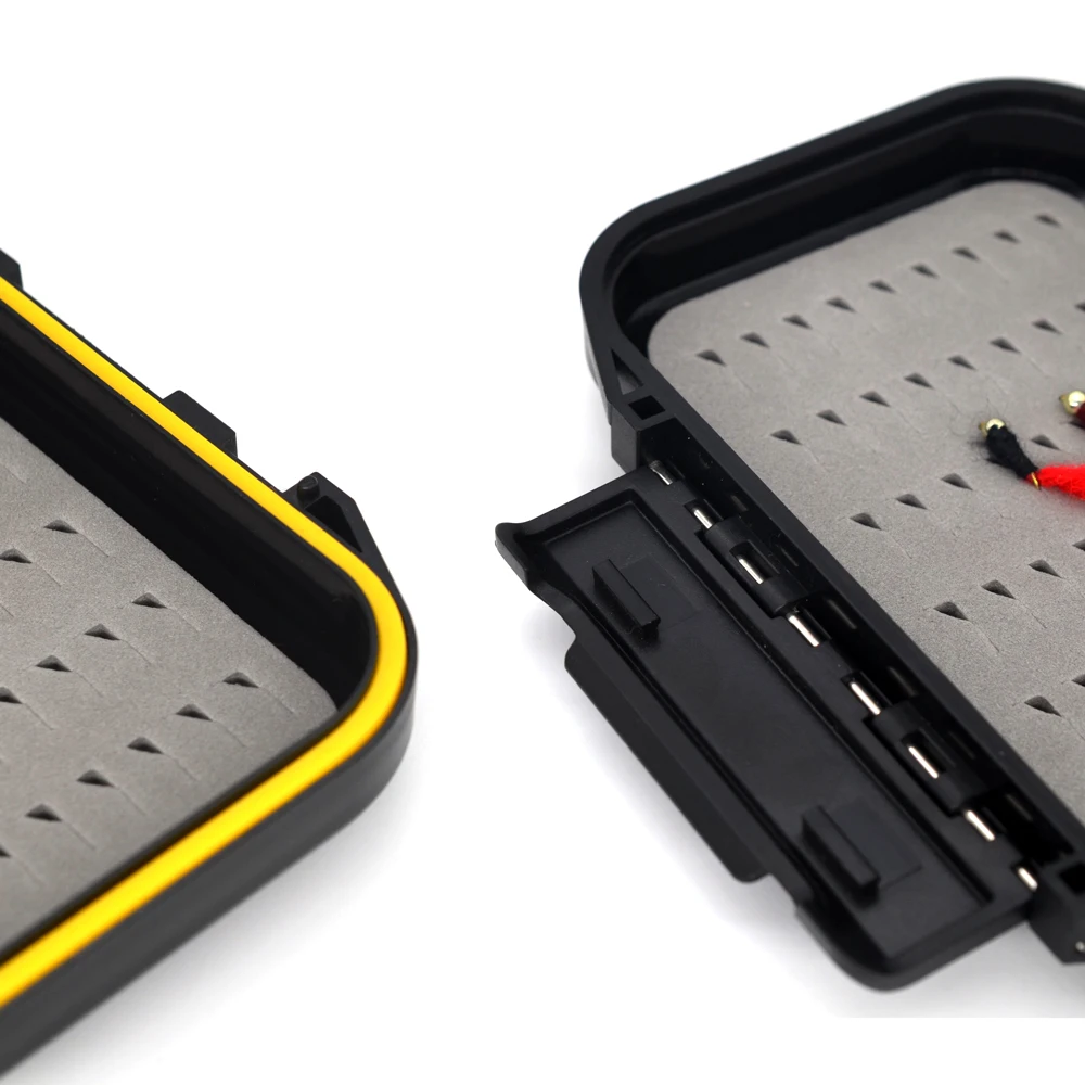 MNFT-señuelos de pesca con mosca, caja impermeable para agua salada, dispositivo para moscas, aventura al aire libre, diseño de espuma, accesorios de inserción, 1 Uds. - imagen 5