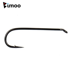 Bimoo Anzuelos Streamer Ninfa 4XL – Ojo descendente níquel negro