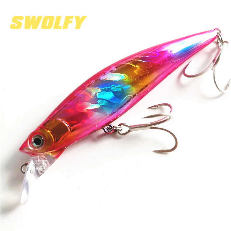 SWOLFY-señuelo de Pesca Artificial Para pececillos, anzuelo de 90mm y 33g, Isca, aparejos de Pesca - imagen 3