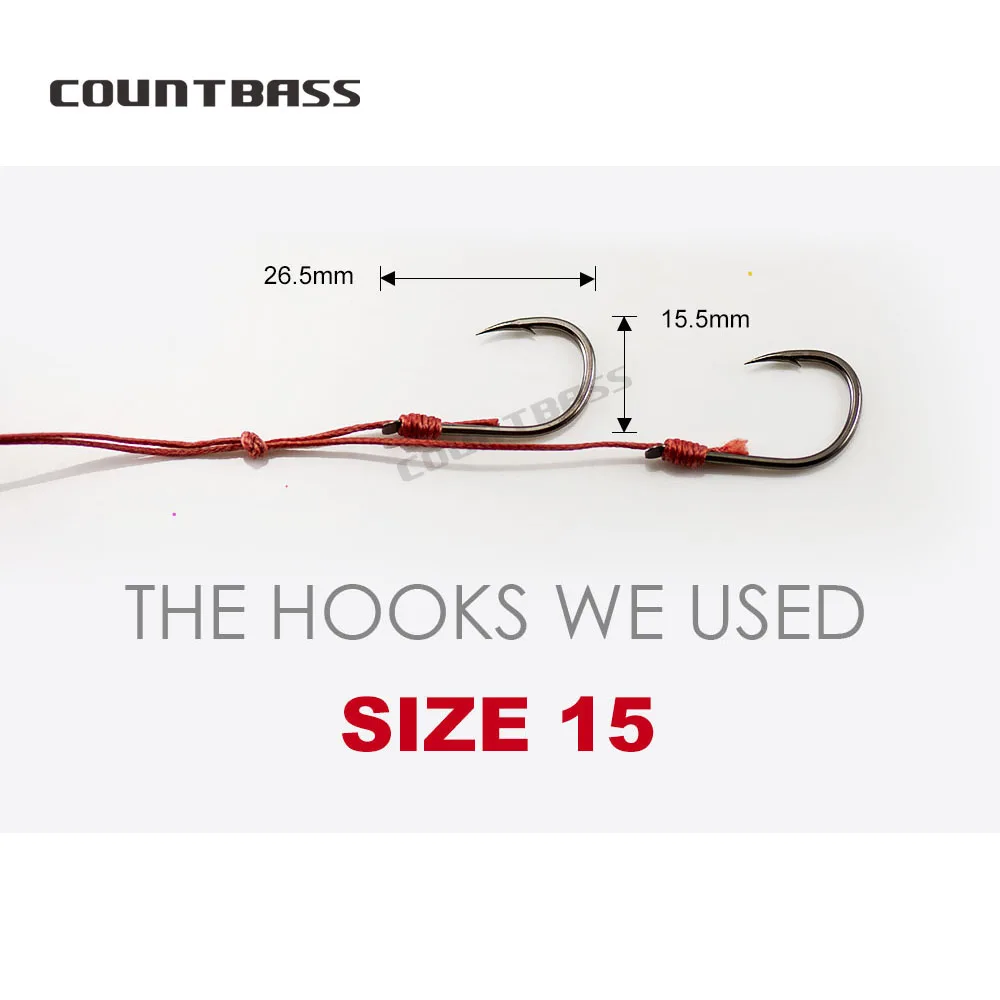 COUNTBASS-anzuelos Kabura Jigging Madai Assist, faldas de silicona para pargo inferior, Señuelos de Pesca, 10 unidades - imagen 4