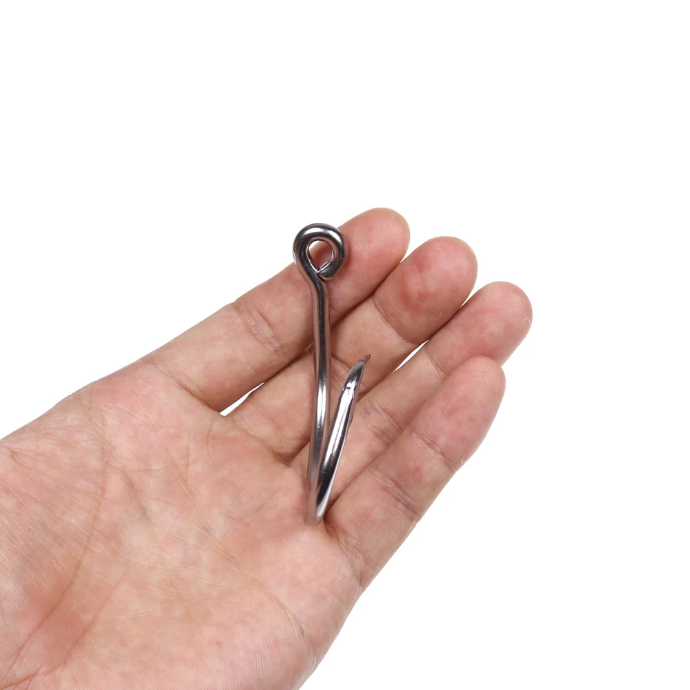 Wifreo-gancho circular pesado de acero inoxidable para pesca en agua salada, anzuelo de juego grande para atún, pargo, tiburón, 1 unidad, 12/0-18/0 - imagen 5