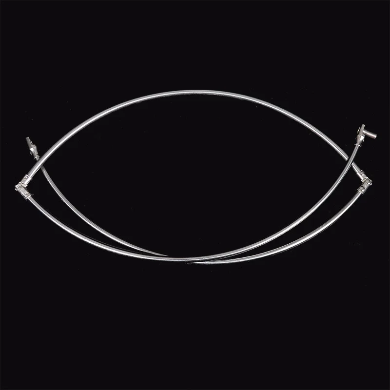 Accesorios de red de pesca, anillo de pesca hueco, Círculo de red de copia plegable de acero inoxidable - imagen 2