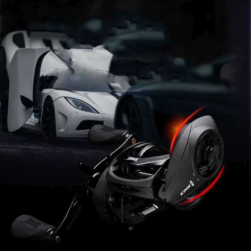 Carrete de Baitcasting de alta velocidad, 8,0: 1, relación de engranaje 10BB, sistema de freno magnético para agua dulce/salada, rueda de pesca, buque de curricán - imagen 5