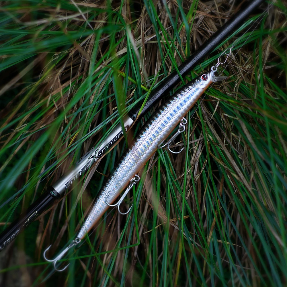 BassLegend Señuelo de agua salada Seashot Minnow Diseño de fundición larga Lucio Seabass Wobbler 175 mm/145 mm Peso dural - imagen 4