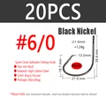 20pcs Size 6l0 Black