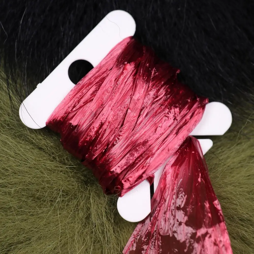 Wifreo 10 Uds atado de moscas paja suiza Raffene Ninfa espalda cuerpo ala caso atado de moscas Material cobre marrón Beige naranja - imagen 3