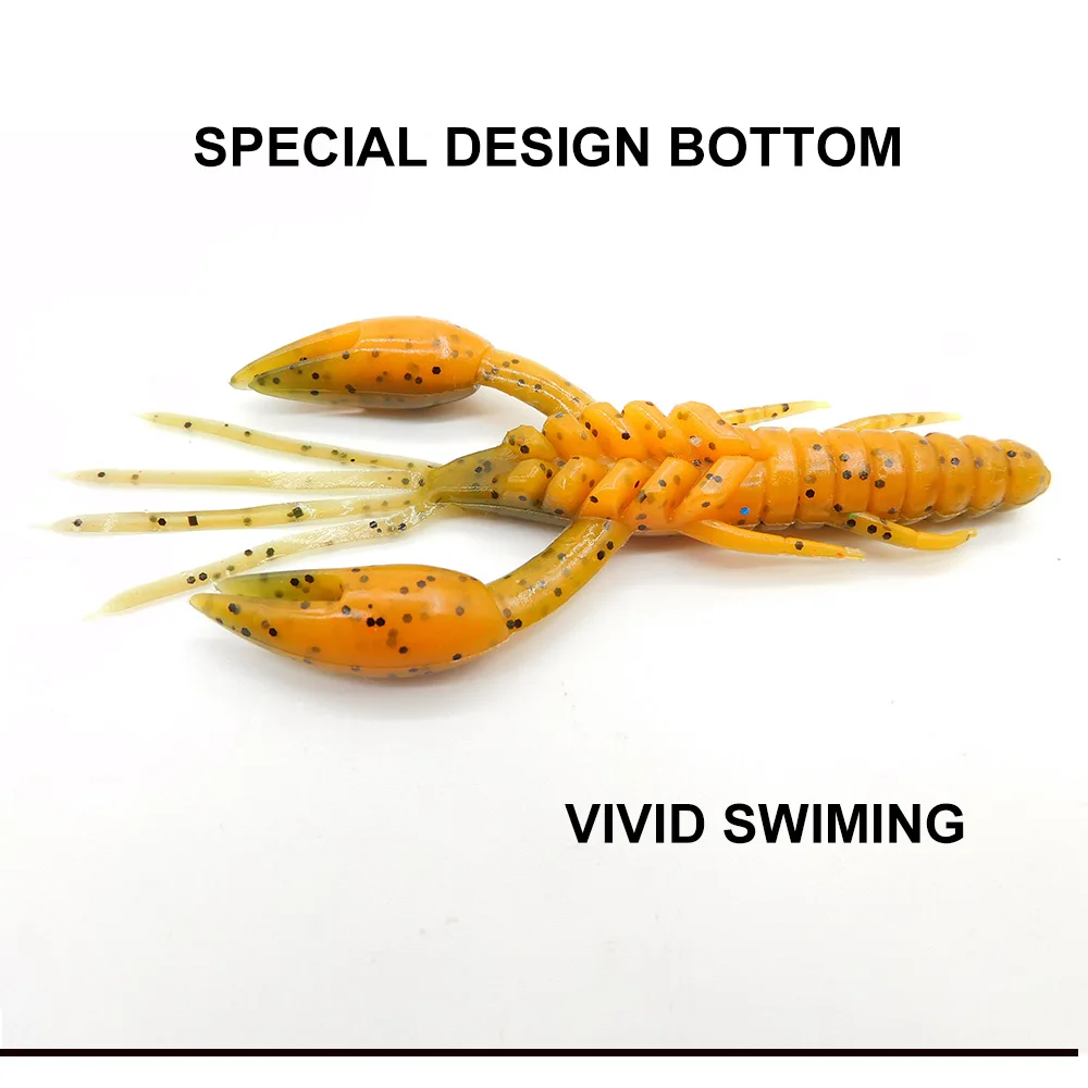 ESFISHING nuevo profesional mariposa Craw 90mm 7g cebo de silicona suave Doliver cangrejo Isca aparejos de señuelo de pesca Artificial - imagen 2