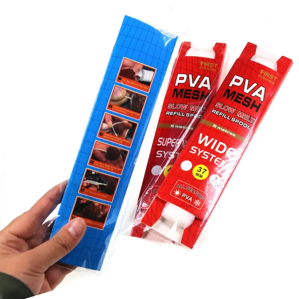 Wifreo-Malla de PVA para pesca de carpa, paquete de tarjeta de recarga, bolsas de cebo de pesca, medias para anzuelo, cebo de tierra - imagen 4