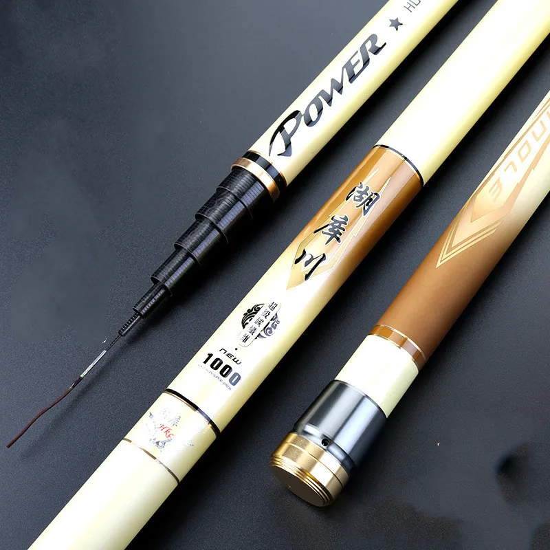 Caña de pescar superligera y dura, caña de mano potente de 8/9/10/11/12/13m, caña de pescar de Taiwán de sección larga, Wedkarstwo Olta Spinning Peche - imagen 5