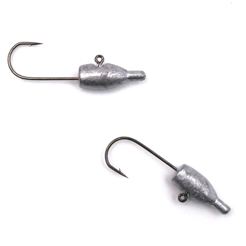 HISTOLURE anzuelo con cabeza de anzuelo 10 Uds AJING anzuelo de pesca anzuelo de púas trucha señuelo suave cebo de pez roca plantilla gusano Ho - imagen 5