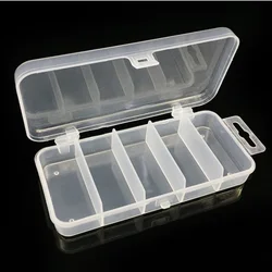 Caja plástica transparente para señuelos y anzuelos – pesca