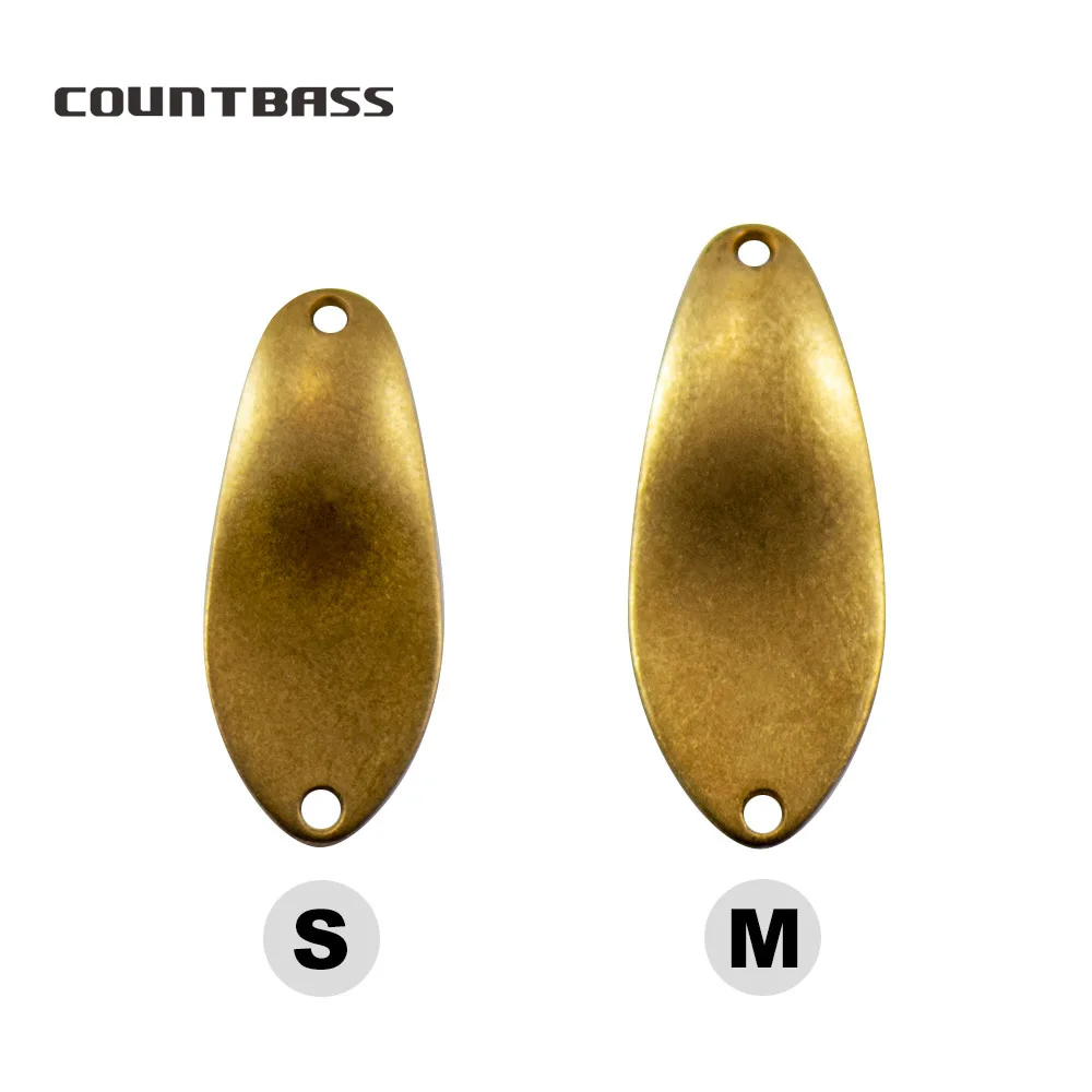 Countbass 50pcs Brass Micro Salmon Fishing Spoon Blanks 2.3g 2.8g , Blank Fishing Lures for Bass Pike - imagen 2