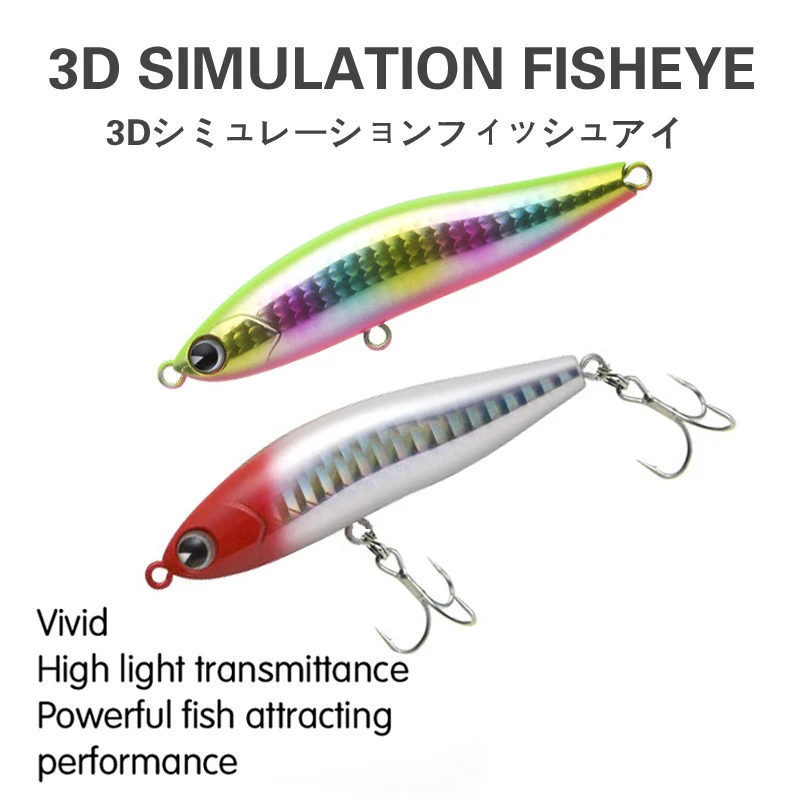 Señuelo De Pesca De lápiz De hundimiento, peso De 14g, cebo biónico Artificial, señuelos De agua salada para lubina De mar grande, 2021 - imagen 5