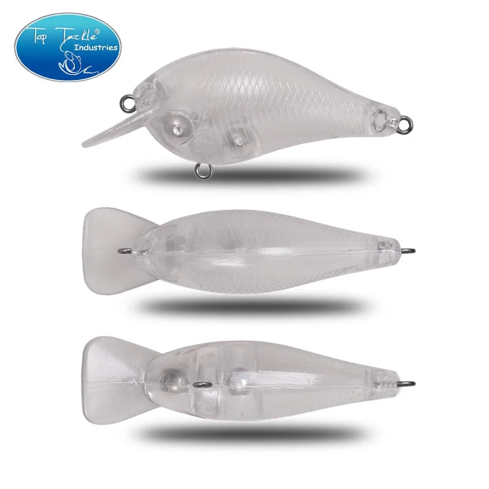 CF-señuelo de pesca de plástico ABS sin pintar, cebo de manivela de trinquete Billet-24 tipos, cebo de tirón para lubina, bricolaje para pesca de Lucio Wobler - imagen 2