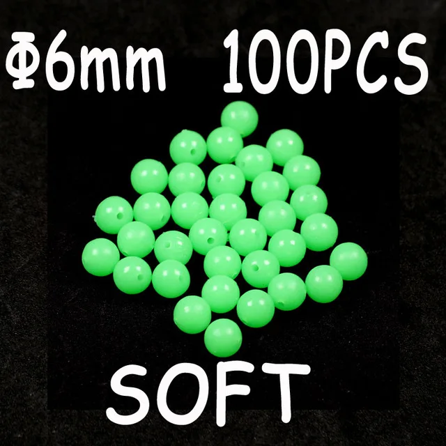 100pcs 6x6mm green