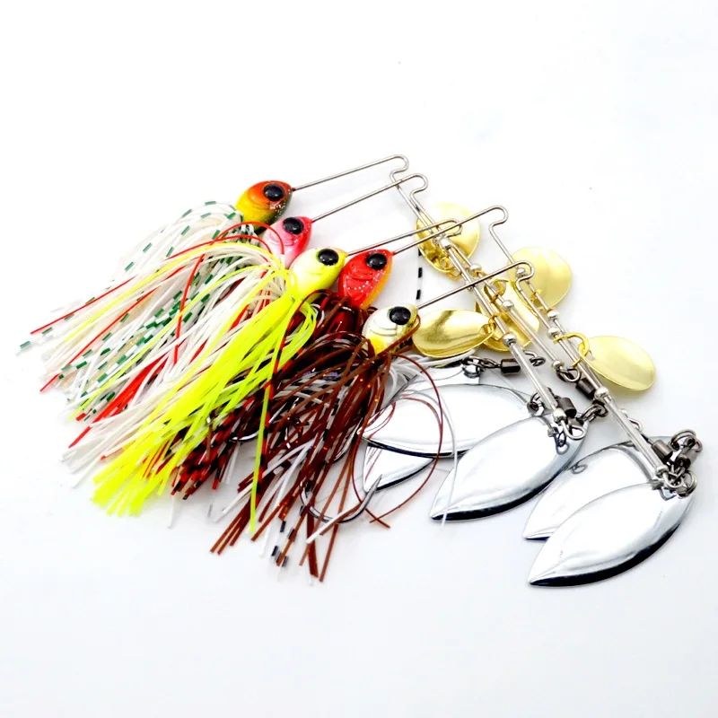 Señuelo de pesca Buzz, 12g, 18g, cebo giratorio, compuesto, señuelo Artificial, plantillas con cabeza de Metal, cucharas de rotación, 1 pieza en oferta - imagen 2