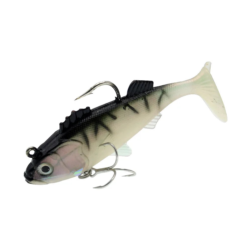 Señuelos blandos de pesca, cebo con anzuelo de plomo grande, plantillas de pescado de 11,5 cm, 37g, cebos artificiales, lubina oceánica, captura larga de fundición, 1 pieza en oferta - imagen 3