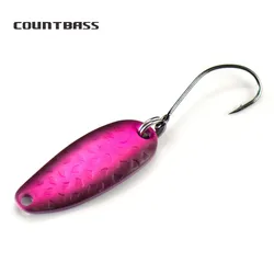 Countbass Cucharas de latón para lubina, trucha y salmón – 29x11.5 mm