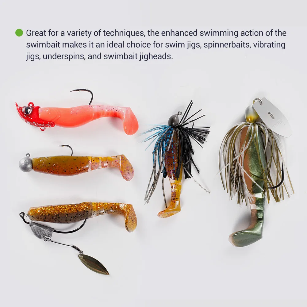 Bassland-señuelo suave de 55mm, 75mm, 85mm, cebo de silicona, Wobblers artificiales, carpa, Lucio, aparejos de pesca, Leurre Souple - imagen 4