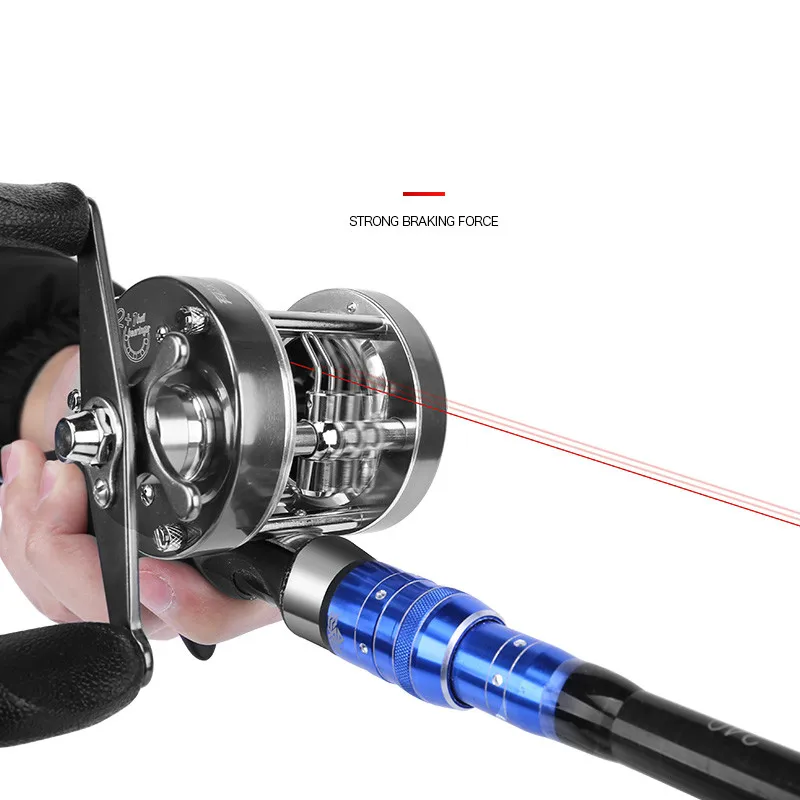 Rueda De tambor fundido 4000s 5000s, carrete De Pesca De ancla, carrete De Baitcast 12 + 1, rodamiento De bolas, carrete De arrastre De rueda lejana, carrete De Pesca - imagen 5