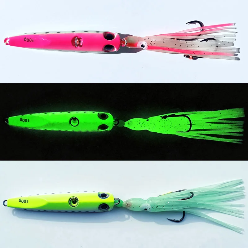 Lumious-señuelo de pesca con cabeza plomada, plantilla de plomo, 135g/100g/80g - imagen 4