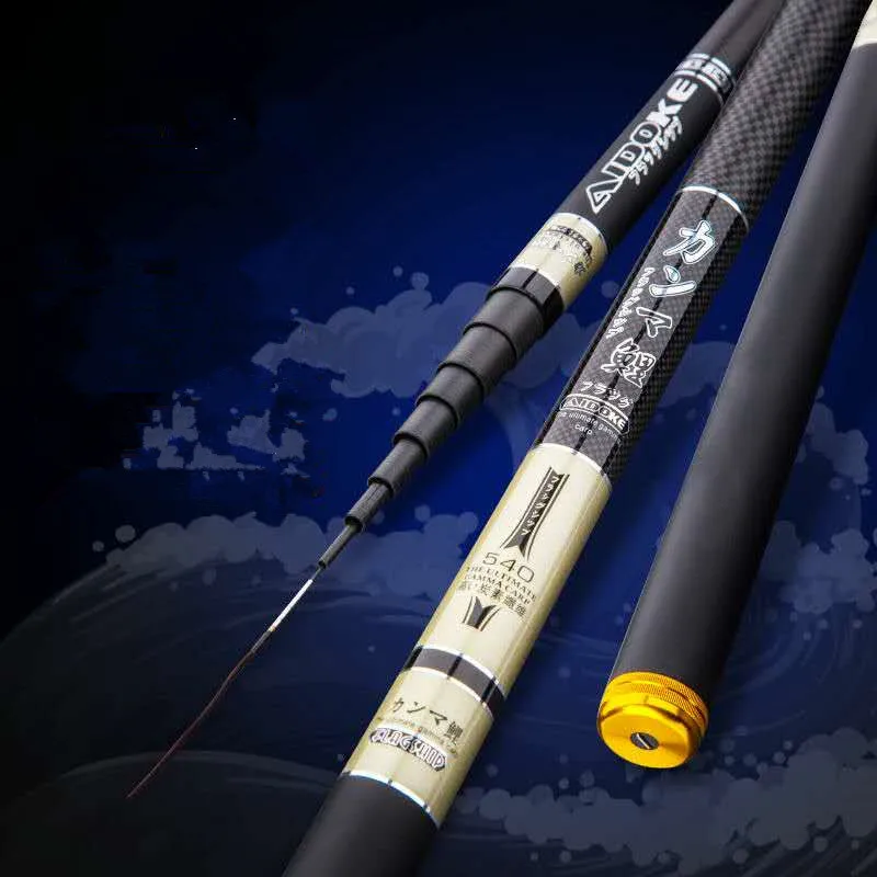 Super Light Hard Carbon Fiber Hand Fishing Pole, Telescopic Fishing Rods, Stream Rod Feeder, 3.6m, 4.5m, 5.4m, 6.3m, 7.2m, - imagen 5