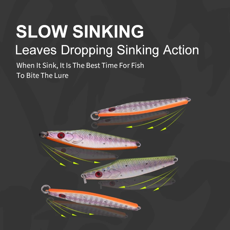 Kingdom-cebos de plantilla de Metal, 7g, 11g, 14g, 21g, 28g, Señuelos de Pesca hundidos, cebo de Metal fundido, señuelos artificiales, lubina, perca - imagen 5