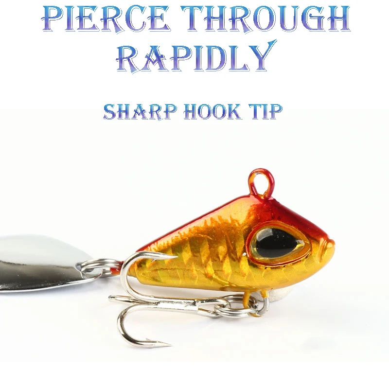 Señuelo de pesca de 6/11/18/22g VIB Crankbaits Wobble: The Ultimate Spin Jig Spinner, señuelos para pesca en agua dulce y salada, 1 unidad - imagen 3