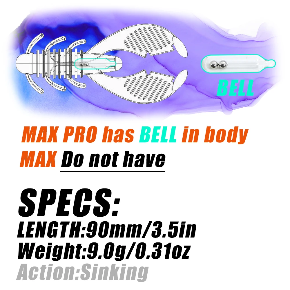 B & U Craws-cebo suave para Camarones, 90mm, olor con sal, Señuelos de Pesca artificiales de silicona, plantilla Wobblers, lubina, carpa, aparejos de Pesca - imagen 2