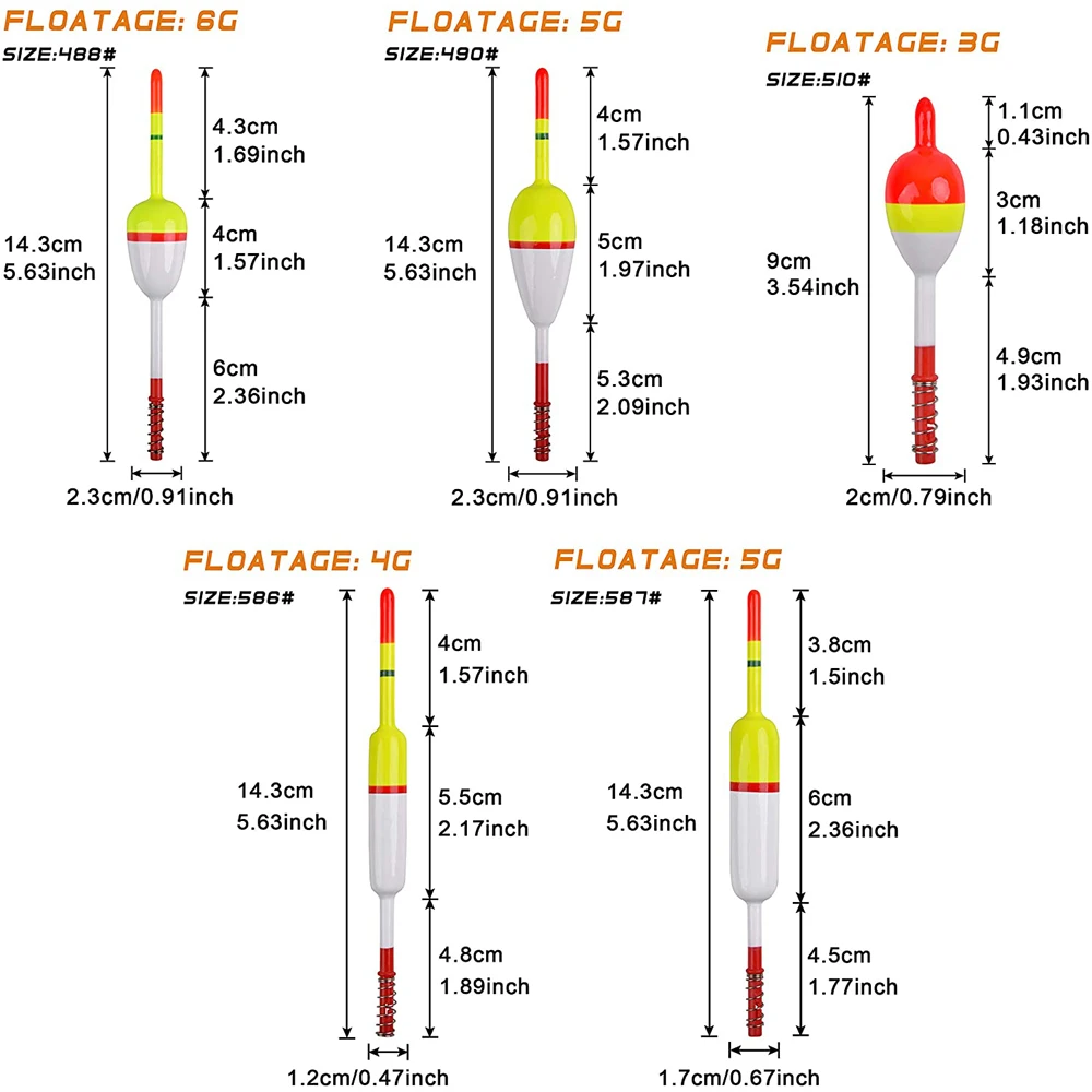 Flotador de pesca de madera, boya flotante de 3g-6g para lubina, trucha, lucio, carpa, accesorios de aparejos de pesca, 20 piezas - imagen 2