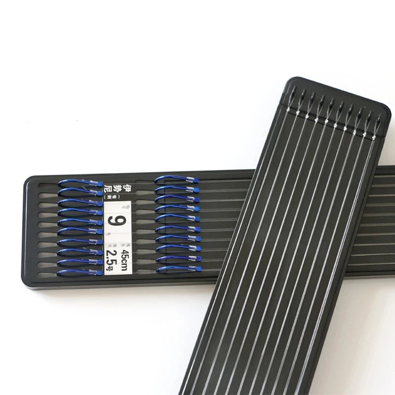 Anzuelo de pesca de acero de carbono, línea de encuadernación de 45CM, 10 pares/bolsa 1 - imagen 5