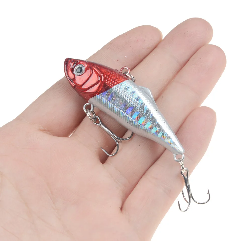 Señuelo de pesca VIB duro, cebo de buceo de 60mm y 11g, con plomo giratorio en el interior, plantilla Wobbler Ice, para invierno - imagen 5