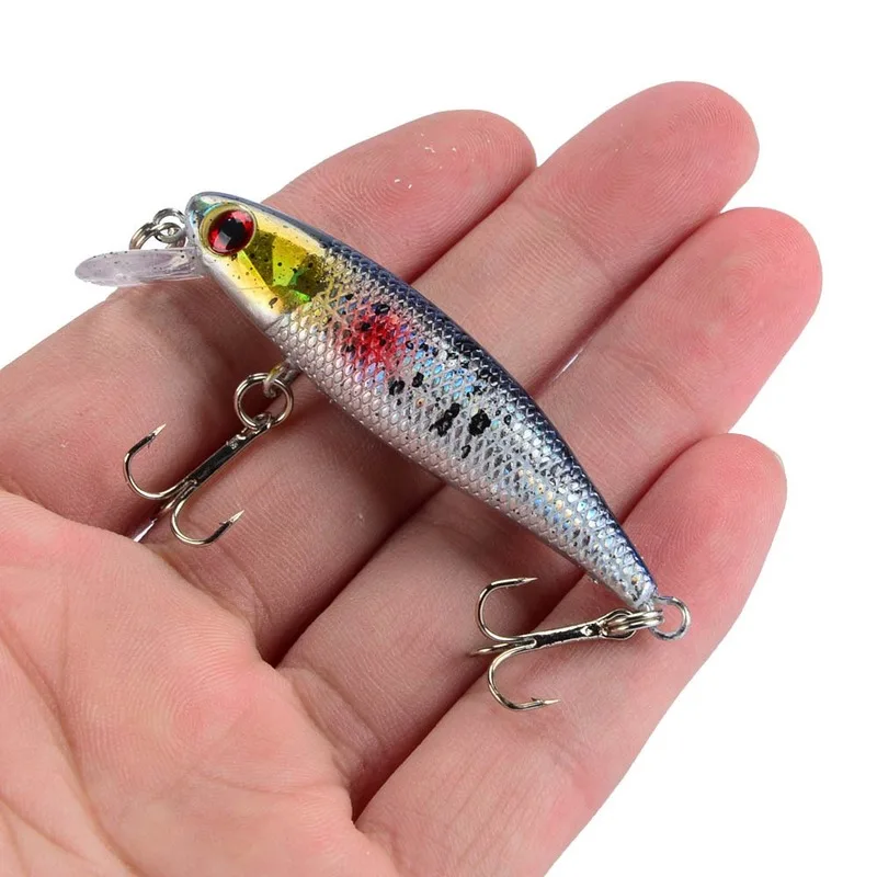 Señuelo de Pesca de calidad, cebo duro de plástico con ojos 3D, plantilla Artificial, Wobblers, Crankbait, 6,5 cm, 4,5g, 1 unidad - imagen 2