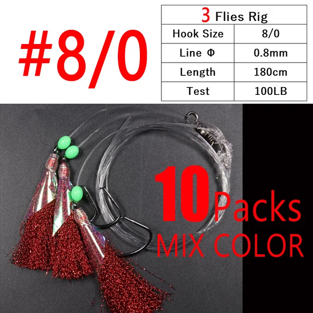10packs 3 hooks 8l0