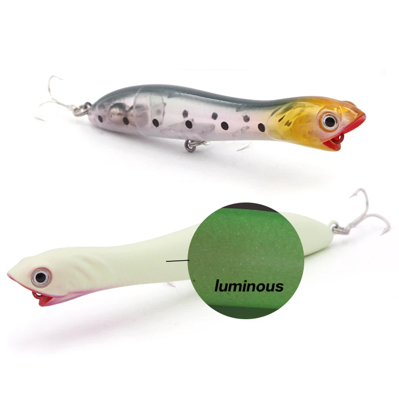 TacklePRO-señuelo de pesca con cabeza de serpiente PO09D, wobblers flotantes de 135mm/106mm, de fundición larga, con anzuelos Mustad - imagen 5