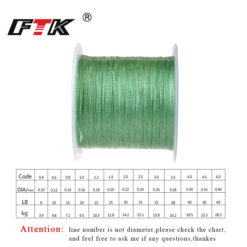 FTK-Cable trenzado para pesca, línea de fibra multifilamento para agua salada, 114M, 125 yardas, 0,10mm-0,40mm, 8LB-60LB - imagen 3
